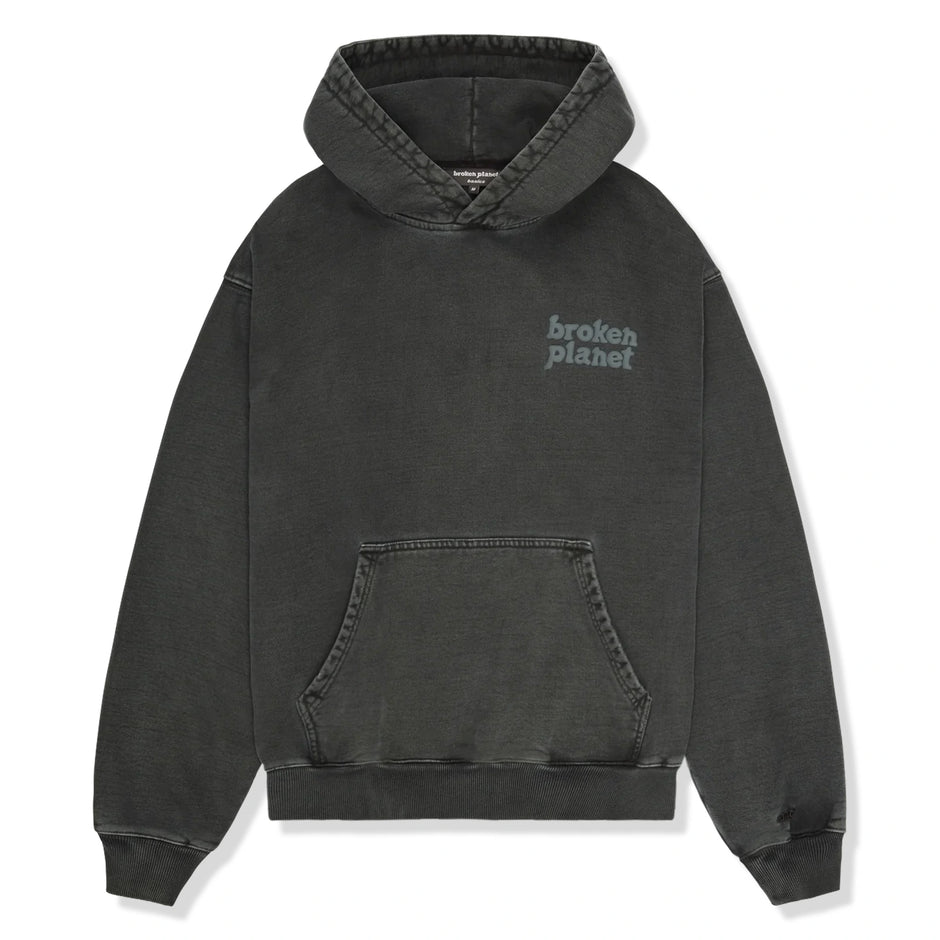 Broken Planet Basics Hoodie Washed Soot Black