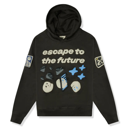 Broken Planet Escape To The Future Hoodie Soot Black