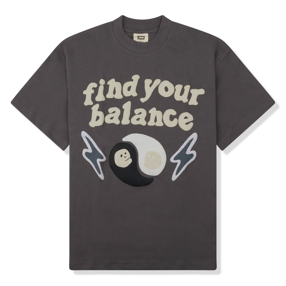 Broken Planet Find Your Balance T-shirt Ash Grey