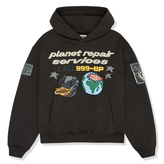 Broken Planet Repair Services Hoodie Soot Black