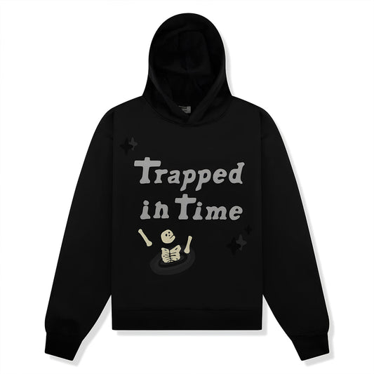 Broken Planet Trapped In Time Hoodie Soot Black